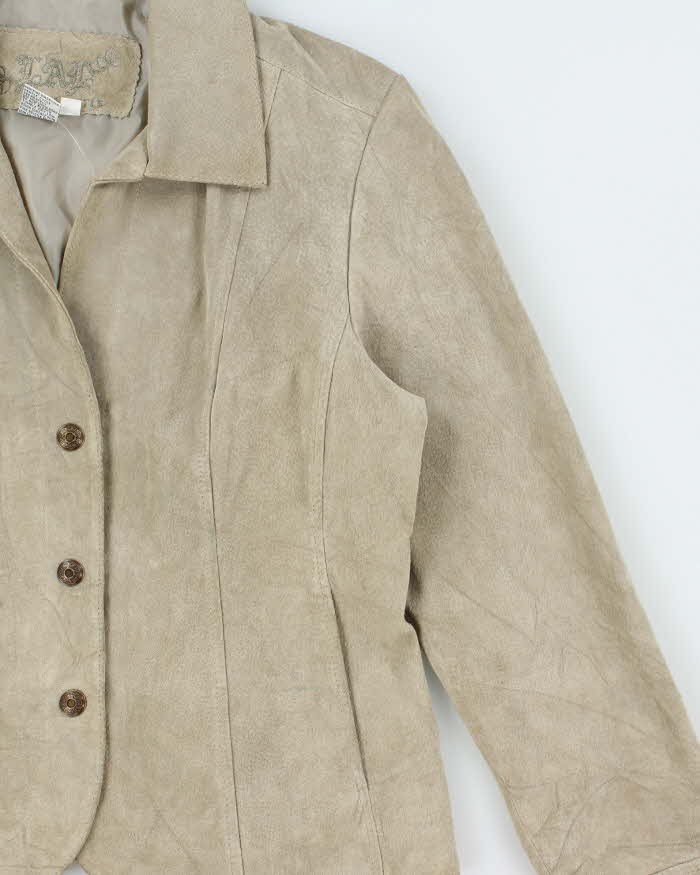 Vintage Y2K 00s LAL Women's Suede Snap Button Blazer Jacket - S