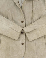 Vintage Y2K 00s LAL Women's Suede Snap Button Blazer Jacket - S