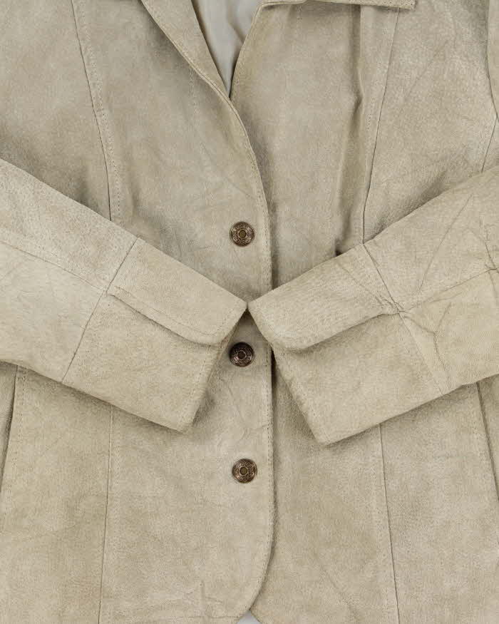 Vintage Y2K 00s LAL Women's Suede Snap Button Blazer Jacket - S