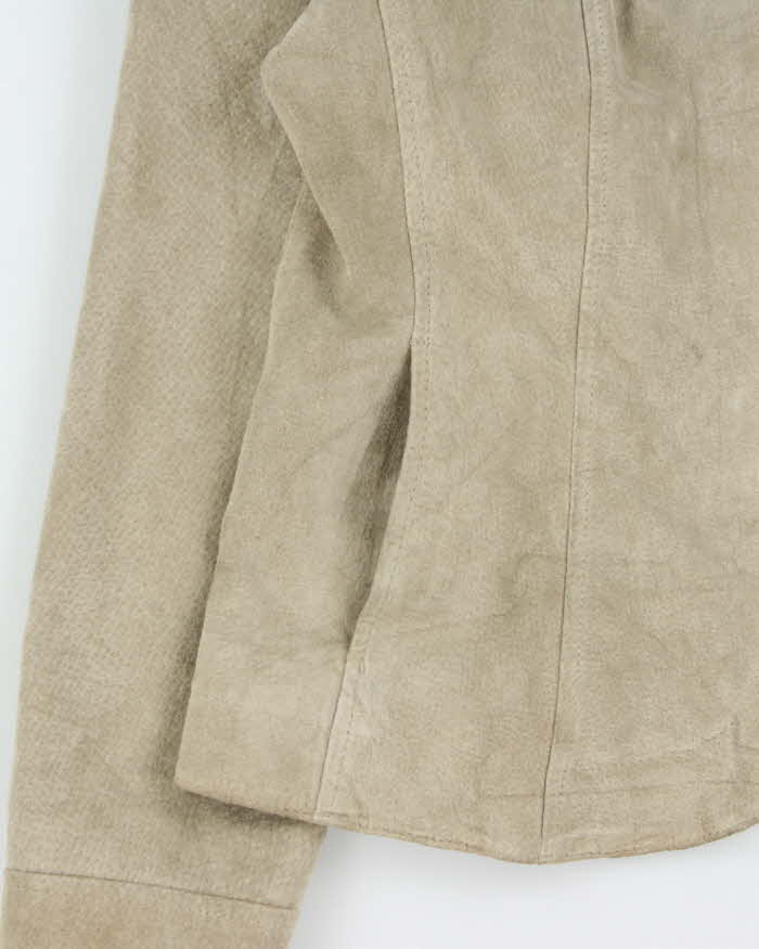 Vintage Y2K 00s LAL Women's Suede Snap Button Blazer Jacket - S