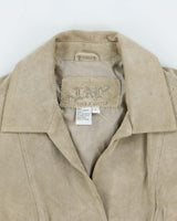 Vintage Y2K 00s LAL Women's Suede Snap Button Blazer Jacket - S