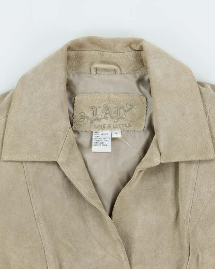 Vintage Y2K 00s LAL Women's Suede Snap Button Blazer Jacket - S