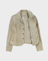 Vintage Y2K 00s LAL Women's Suede Snap Button Blazer Jacket - S