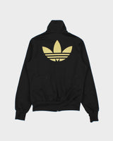 Vintage Y2K 00s Adidas Originals Women's Gold Firebird Track Jacket - S