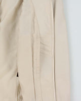 Vintage Y2K 00s Danier Women's Cream Calfskin Leather Cafer Racer Moto Jacket - XS