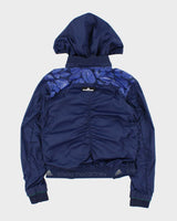 Vintage Adidas x Stella McCartney Women's Floral Cropped Shell Windbreaker Jacket - M