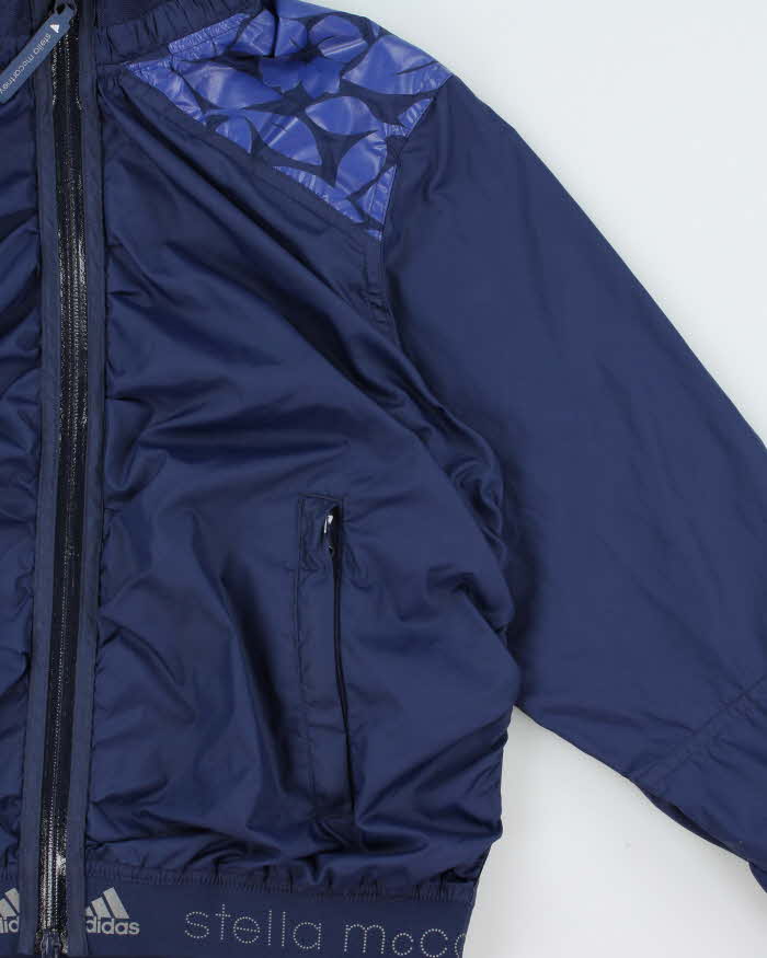Vintage Adidas x Stella McCartney Women's Floral Cropped Shell Windbreaker Jacket - M