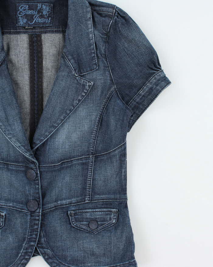 Vintage Y2k 2000s Guess Jeans Short Sleeve Denim Jacket - S