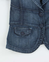 Vintage Y2k 2000s Guess Jeans Short Sleeve Denim Jacket - S