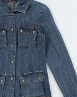 Vintage Y2k 2000s DKNY Jeans Lightweight Multi Pocket Jacket - XS