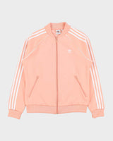 Vintage Adidas Originals Women's Peach Pink Superstar Track Jacket - L