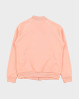 Vintage Adidas Originals Women's Peach Pink Superstar Track Jacket - L