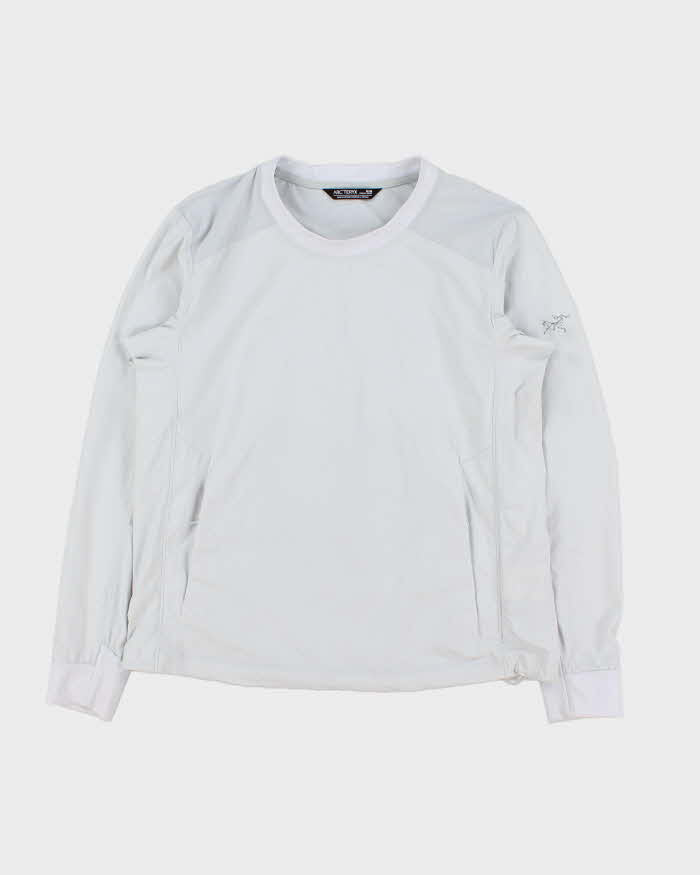 2022 Arc'teryx Women's Ice Grey 'Gamma Lightweight Crew' Pullover Windbreaker - M