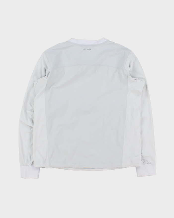 2022 Arc'teryx Women's Ice Grey 'Gamma Lightweight Crew' Pullover Windbreaker - M