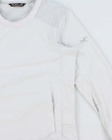2022 Arc'teryx Women's Ice Grey 'Gamma Lightweight Crew' Pullover Windbreaker - M
