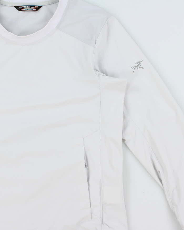 2022 Arc'teryx Women's Ice Grey 'Gamma Lightweight Crew' Pullover Windbreaker - M