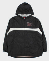 Vintage 1990s Nike Women's Shell Hooded Windbreaker Jacket - XL