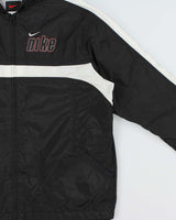 Vintage 1990s Nike Women's Shell Hooded Windbreaker Jacket - XL