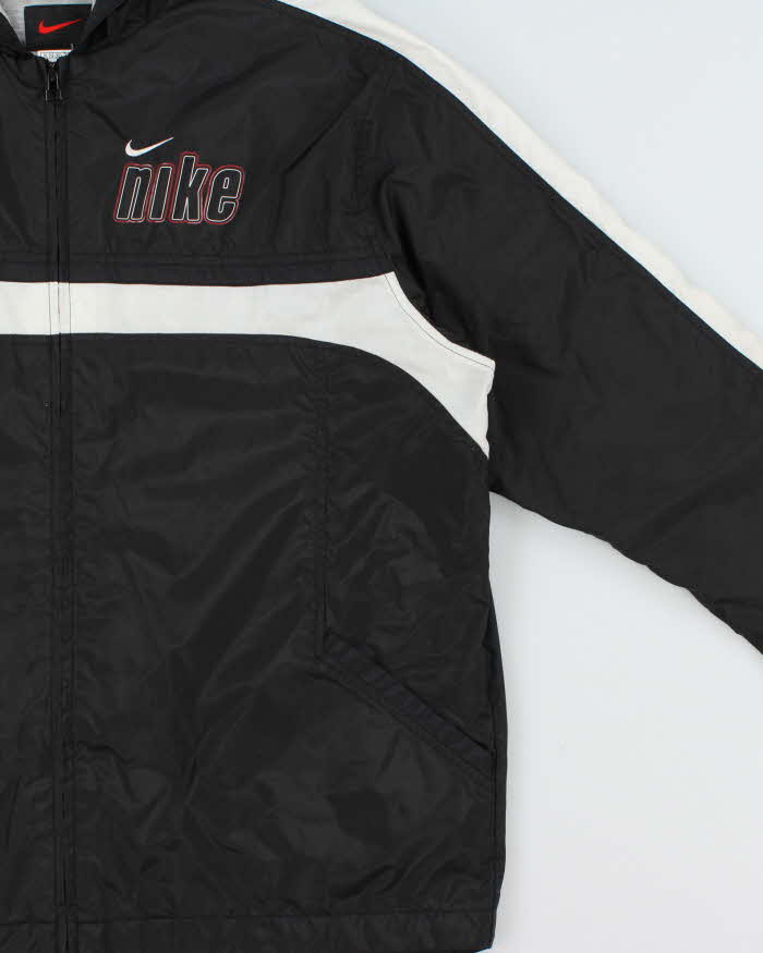 Vintage 1990s Nike Women's Shell Hooded Windbreaker Jacket - XL