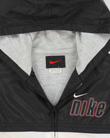 Vintage 1990s Nike Women's Shell Hooded Windbreaker Jacket - XL