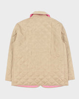 DSWT AW2024 Burberry Women's Beige Quilted Barn Jacket - L
