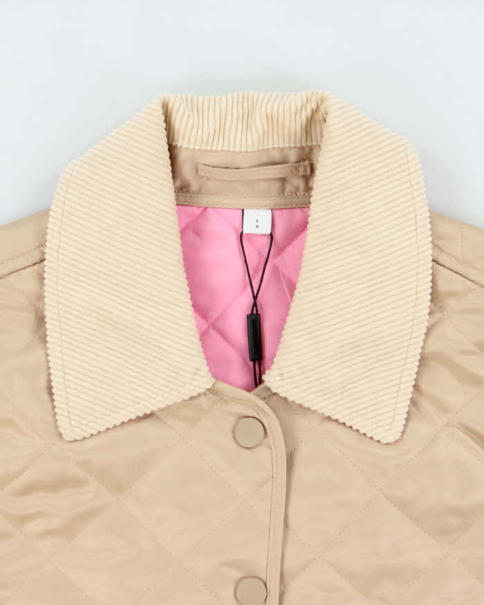 DSWT AW2024 Burberry Women's Beige Quilted Barn Jacket - L