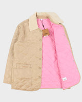 DSWT AW2024 Burberry Women's Beige Quilted Barn Jacket - L