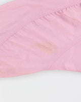 Vintage 1984 Adidas Originals Women's Baby Pink Pleated Shell Windbreaker Jacket - M
