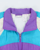 Vintage 1980s Nike Women's Embroidered Shell Windbreaker Jacket - M