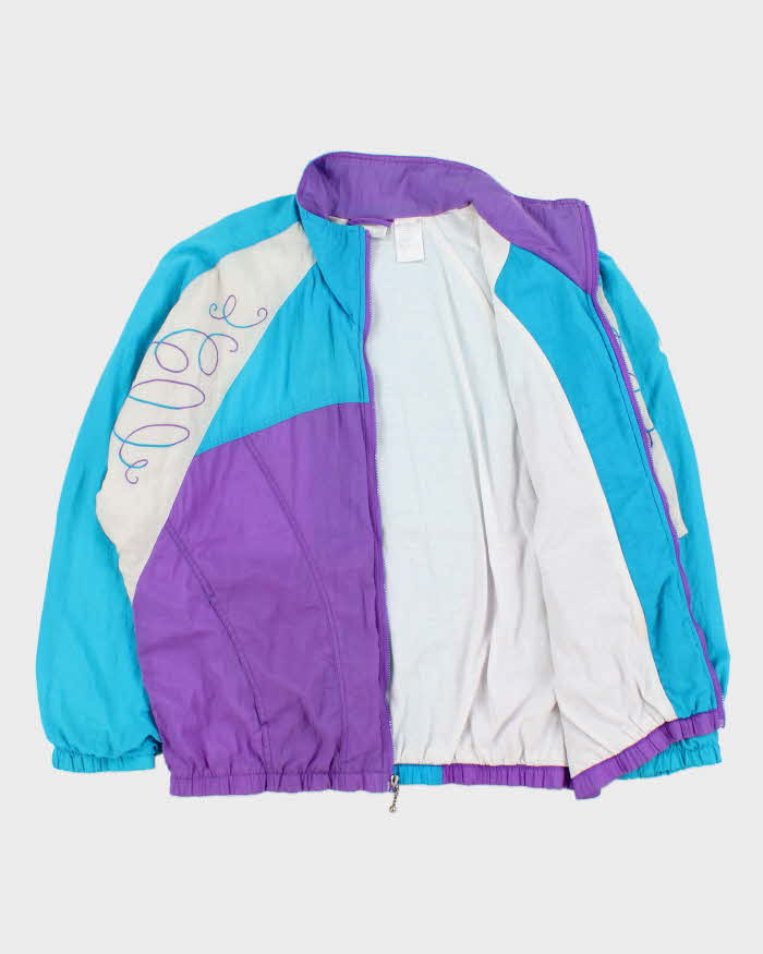 Vintage 1980s Nike Women's Embroidered Shell Windbreaker Jacket - M