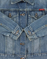 Vintage Y2K 00s Guess Women's Denim Trucker Jacket - S