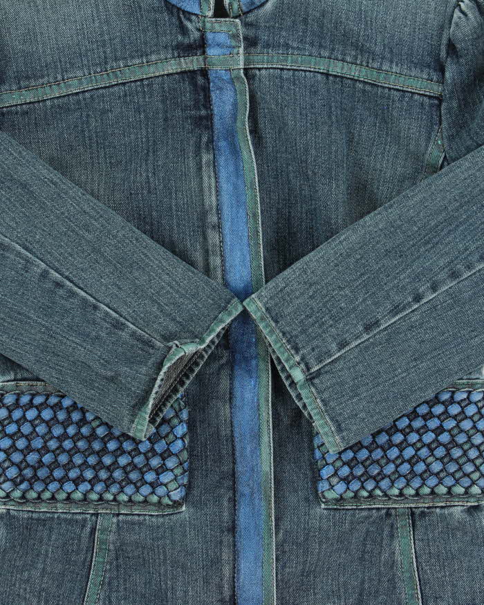 メンズ vintage armani exchange denim jacket y2k