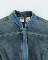 Vintage Y2k 2000s Armani Exchange Cropped Denim Jacket - S