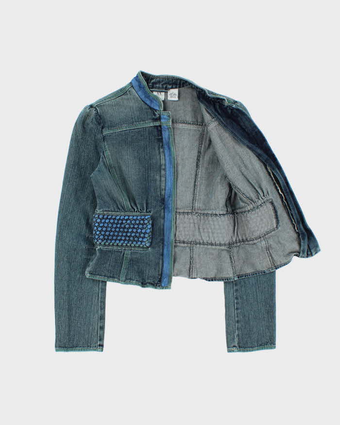 Vintage Y2k 2000s Armani Exchange Cropped Denim Jacket - S – Rokit
