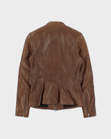 Vintage 2000s Danier Fitted Leather Moto Jacket - S