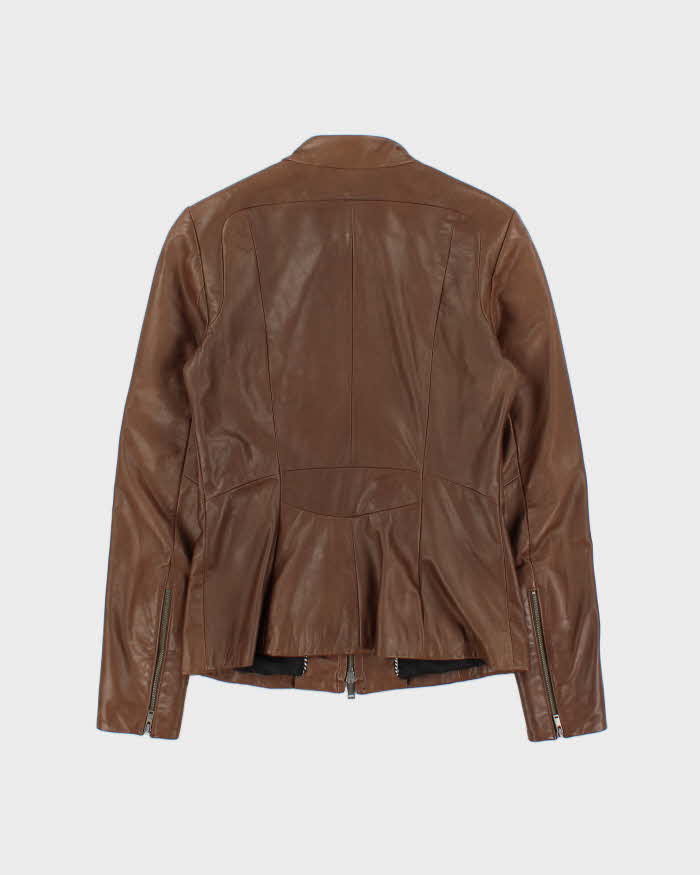 Vintage 2000s Danier Fitted Leather Moto Jacket - S