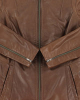 Vintage 2000s Danier Fitted Leather Moto Jacket - S