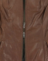 Vintage 2000s Danier Fitted Leather Moto Jacket - S