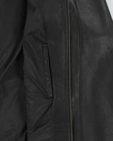Vintage 2000s Danier Collarless Leather Moto Jacket - XL