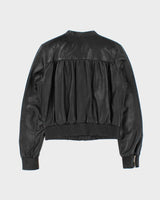 Jimmy Choo For H&amp;M Women's Lambskin Leather Cafe Racer Moto Jacket - S