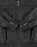 Jimmy Choo For H&amp;M Women's Lambskin Leather Cafe Racer Moto Jacket - S