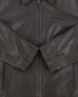 Vintage Y2K 00s Eddie Bauer Women's Chocolate Lambskin Leather Moto Jacket - L