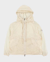 SS2023 Moncler Cream Women's Lightweight Shell Windbreaker Jeribe Jacket - XS