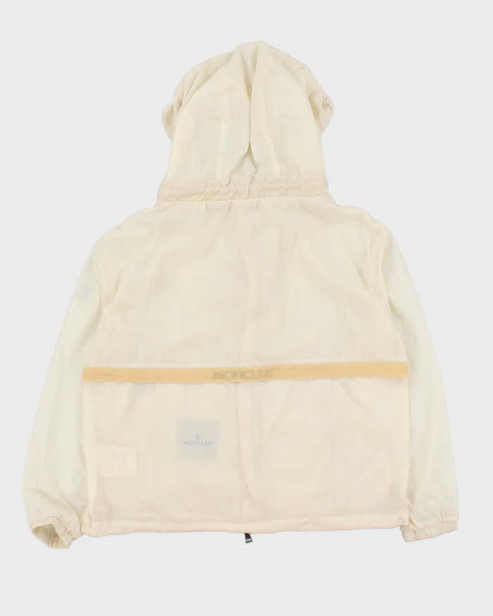 SS2023 Moncler Cream Women's Lightweight Shell Windbreaker Jeribe Jacket - XS