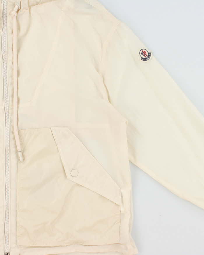 SS2023 Moncler Cream Women's Lightweight Shell Windbreaker Jeribe Jacket - XS