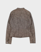 Vintage 2000s Mexx Speckled Linen Jacket - M