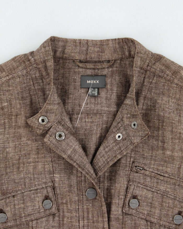 Vintage 2000s Mexx Speckled Linen Jacket - M