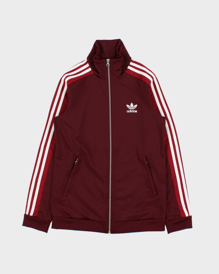 Vintage Adidas Originals Women's 3-Stripe Popper Funnel Neck Track Jacket - S