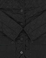 Vintage Y2K 00s Burberry Black Women's Nova Check Lined Canvas Detailed Diamond Quilted Jacket - S