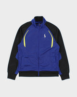 Vintage Y2K 00s Polo Ralph Lauren Women's Large Pony Funnel-Neck Tech Track Jacket - L